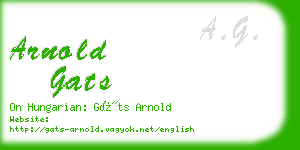 arnold gats business card